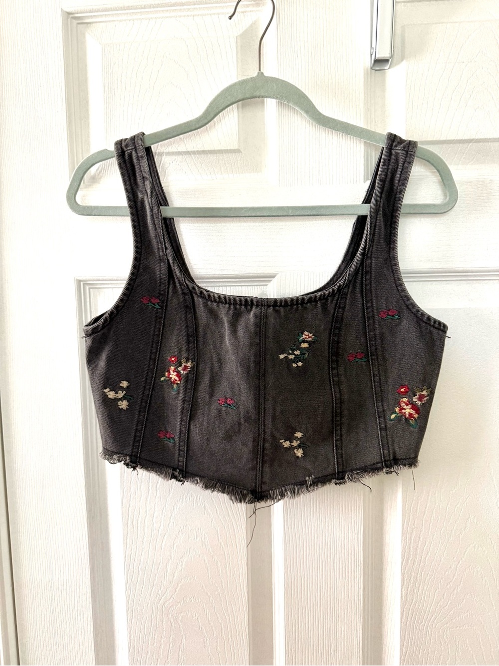 Cropped Denim Top